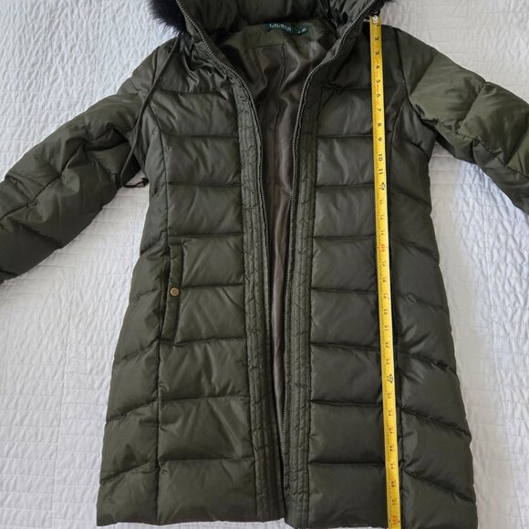 Lauren Ralph Lauren Women's Down Puffer Coat - Size Medium fits like a Small - Picture 5 of 9